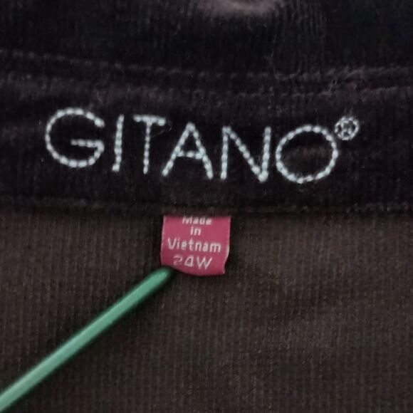 Gitano Corduroy Jacket 24W Plus Sz 3X Blazer Brown Farmhouse Chore Vintage - Picture 11 of 16